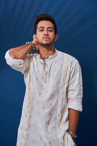 Fasal, Off-white short kurta
