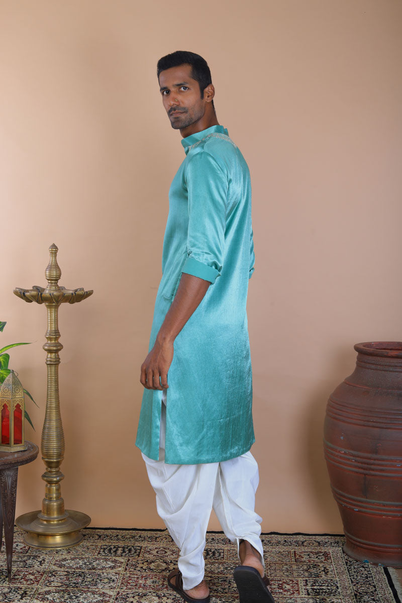 Indian traditional peacock kurta  set