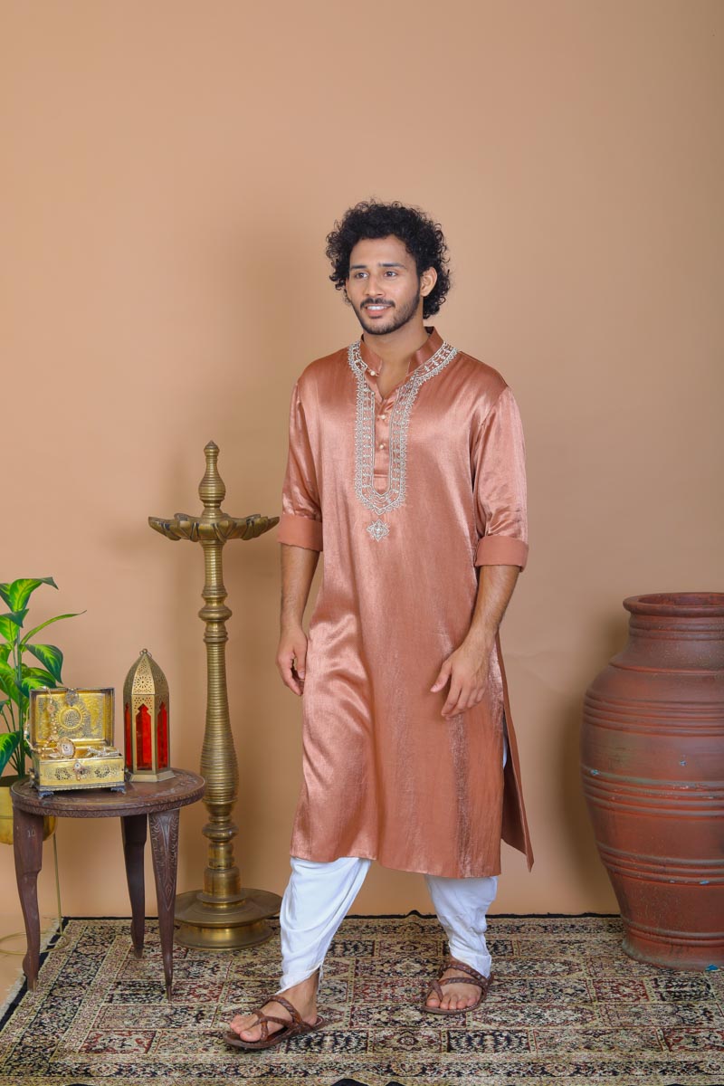 Indian traditional brown kurta  set